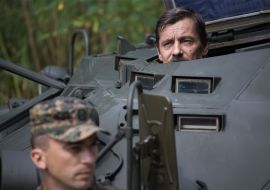 Testing of regular weapons carriers BTR