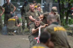 Competition among recruits of Regiment "Azov"