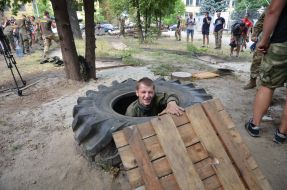 Competition among recruits of Regiment "Azov"