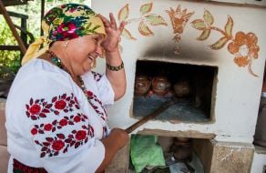 Woman in the Ukrainian national costume