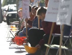 Participants of a rally
