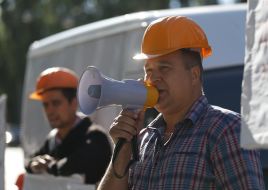 Participants of a rally