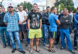 Unknown in sportswear during a rally