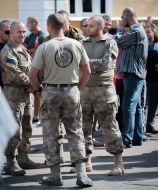 Participants in the rally against the regional authorities