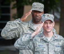 The handover ceremony military field hospital