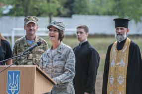 The handover ceremony military field hospital