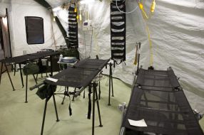Medical facilities in the military field hospital