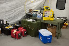 Medical facilities in the military field hospital