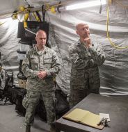 The handover ceremony military field hospital