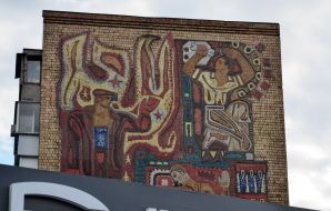 Mosaic on buildings