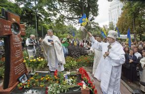 Opening of the monument to Markiyan Paslavskyi