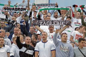 Fans of FC "Legia" (Warsaw, Poland)