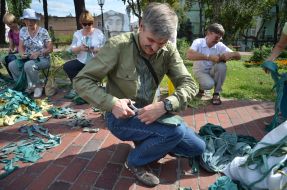 Плетение маскировочной сетки