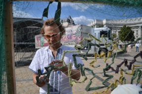 Плетение маскировочной сетки