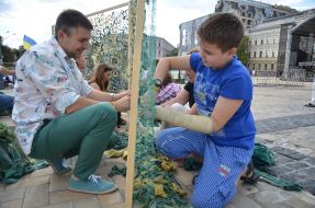 Плетение маскировочной сетки