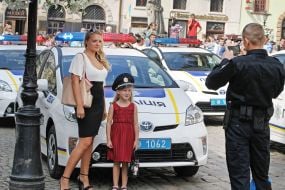 Presentation of the new police of Lviv