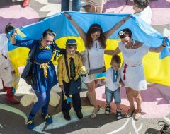 Participants of the celebration of Independence Day