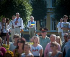 Participants of the celebration of Independence Day