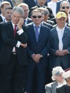 Viktor Yuschenko, Leonid Kuchma and Leonid Kravchuk