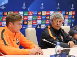 Oleksandr Gladkyy and Mircea Lucescu