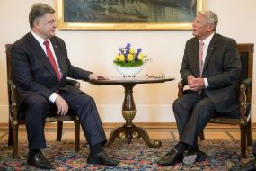 Petro Poroshenko and Joachim Gauck