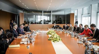 The participants of the trilateral meeting