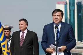 Arsen Avakov and Mikheil Saakashvili