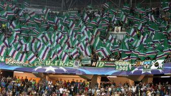 Fans of FC "Rapid Wien" (Vienna, Austria)