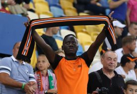 Fans of FC "Shakhter" (Donetsk)