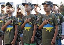 Members of the military-sports games "Reduit"