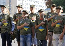 Members of the military-sports games "Reduit"