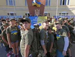 Members of the military-sports games "Reduit"