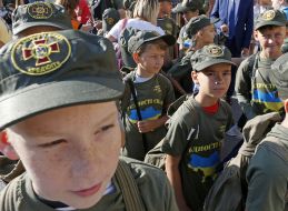 Members of the military-sports games "Reduit"