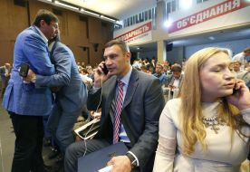 Vitaliy Klichko and Yuriy Lutsenko