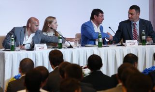 Vitaliy Klichko, Igor Kononenko and Yuriy Lutsenko