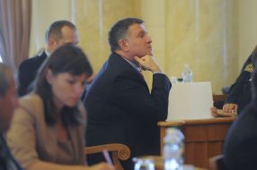 Anna Onishchenko and Arsen Avakov