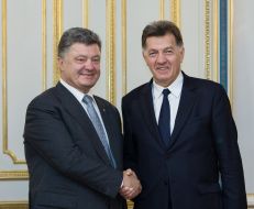 Petro Poroshenko and Algirdas Butkevicius