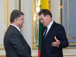 Petro Poroshenko and Algirdas Butkevicius