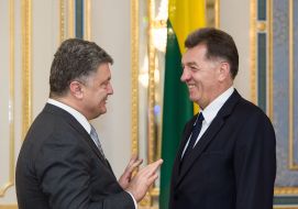 Petro Poroshenko and Algirdas Butkevicius