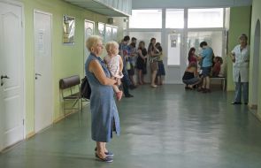 People in the hallway