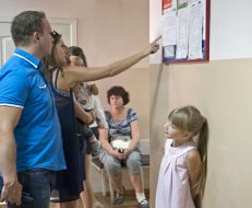 People in the hallway