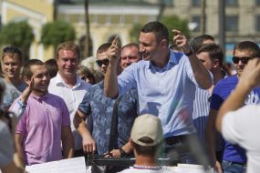 Vitali Klitschko at the Postal Square