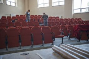 Repairs in the auditorium