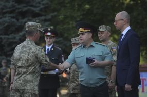 Arseniy Yatsenyuk and Stepan Poltorak