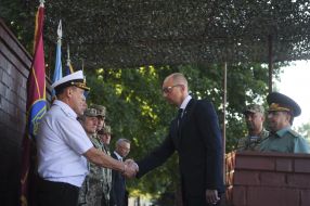 Arseniy Yatsenyuk and Stepan Poltorak