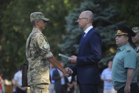 Arseniy Yatsenyuk and Stepan Poltorak