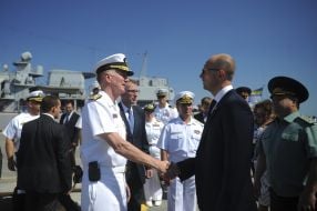 Arseniy Yatsenyuk and Stepan Poltorak