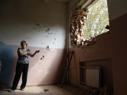 Dilapidated school in Krasnogorovka