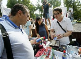 Exhibition of counterfeit goods