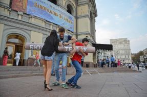 Flashmob "Corruption in the National Opera of Ukraine"